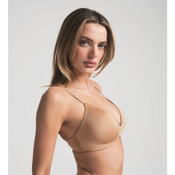 Skims Wireless Form T-Shirt Demi Bra Ochre - Picture 1 of 6